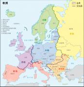 來歐洲的旅游地圖